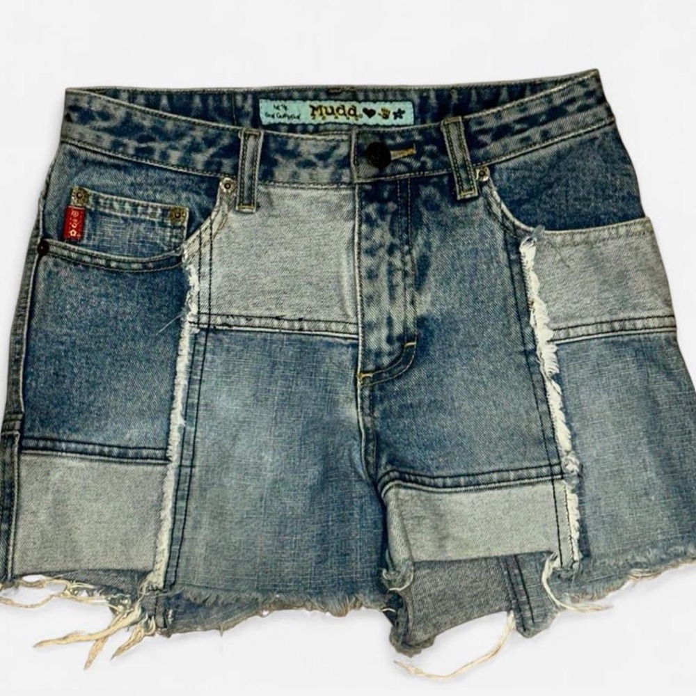 Mudd Girl’s Patchwork Blue Jean Shorts
